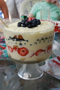 Mom's famous fruit trifle! Mmmm!
